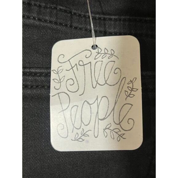 NWT Free People We the Free Black High Waisted Jeans 25 Womens Skinny - Picture 5 of 7